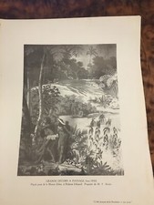 Photo ancienne "Grands décors à paysage", papier peint de la Maison Zuber