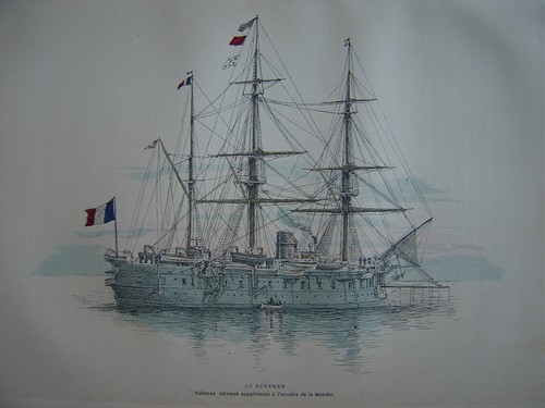 Gravure suffren vaisseau - du,