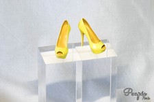 Escarpin Peep toe Jaune citron