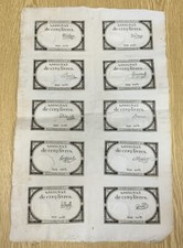 Planche De 10 Assignats De