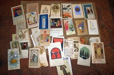 Gros Lot d'images pieuses années 60-70 Communion pèlerinage