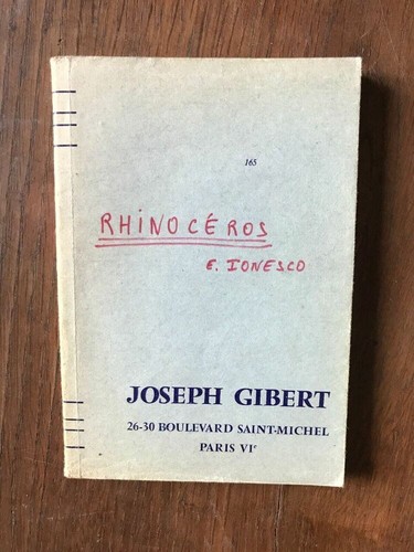 Eugène ionesco rhinoceros - ionesco,