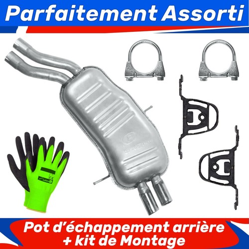 Pot échappement arrière - pot,
