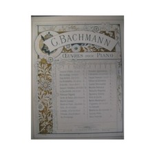 BACHMANN Georges Madeleine Piano 1893