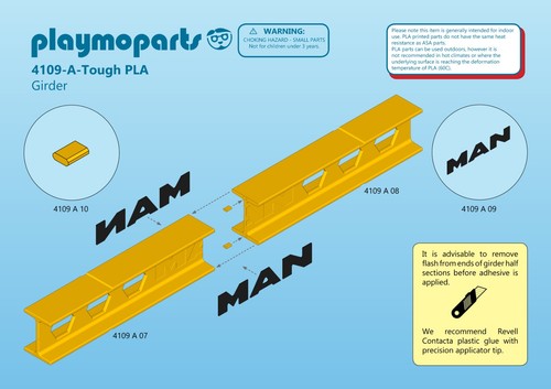 Playmobil 4109 girder - girder, car