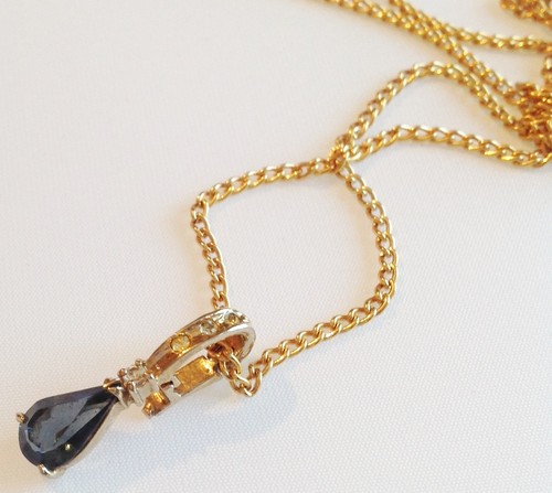 Collier pendentif rétro - collier,