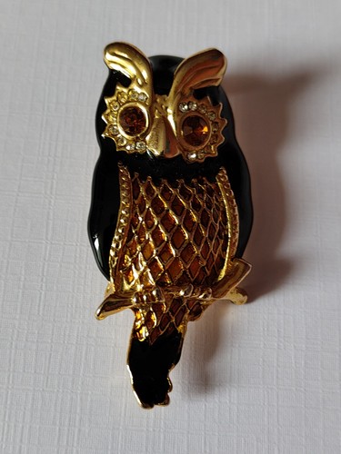 Broche hibou vintage - broche,