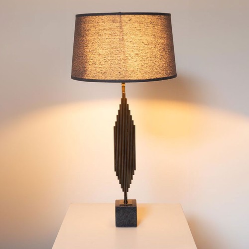 Lampe base marbre - noir, orgue