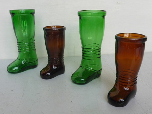 Anciens bocaux verre - 4x,
