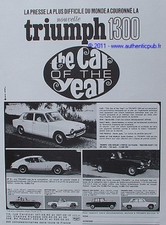 PUBLICITE TRIUMPH 1300 GT6 TR4 SPITFIRE MK2 DE 1973 AD