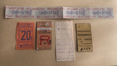 Lot tickets métro et - 1,