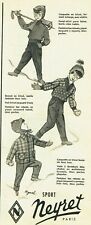 Publicité Advertising 119 1955   Neyret   sport d'hiver vetements enfant Pignal
