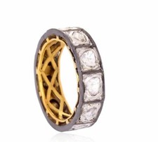 Naturel Polki Jonc Bague , 925