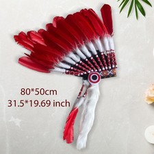 Coiffe En Plumes D'inspiration Indienne, Accessoire Pour Cheveux,