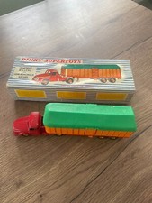 Ancien Dinky Supertoys 896 tracteur willème  remorque semi baché boite d'origine