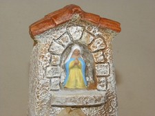 VINTAGE ANCIEN SANTON DE PROVENCE DECOR TERRE CUITE ESCOFFIER  ORATOIRE ROCHETTE