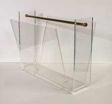 Porte Revue vintage Plexiglas Design David Lange Roche Bobois 