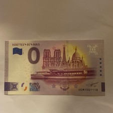 BILLET TOURISTIQUE 0 EURO ZÉRO EURO VEDETTES DE PARIS 2024