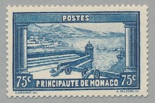 Timbre Monaco 125* neuf avec charnière