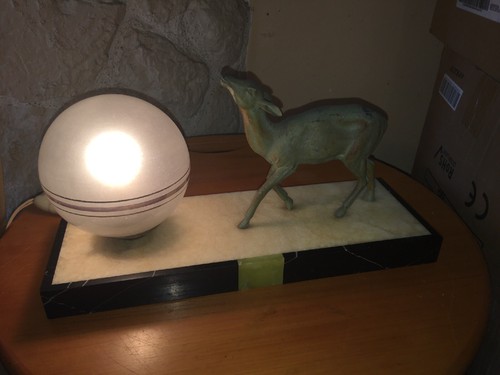 Lampe veilleuse biche régule - lampe,