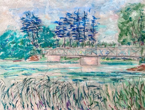 Peinture impressionniste pont - #impressionniste,