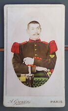 PHOTO 1900 CDV 128° RI REGIMENT INFANTERIE PRIX DE TIR BAIONNETTE LEBEL GROSSIN