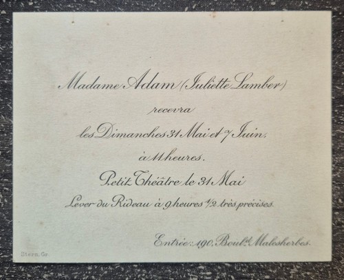 Invitation représentation - invitation,