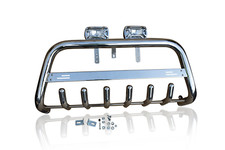 Pare-Buffle + Pois x2 Pour Vauxhall Opel Vivaro 02-14 Amovible Logo Centre