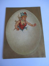 ANCIENNE CHROMO PUBLICITAIRE DROGUERIE CHARLES & BAYLE MONTPELLIER 34 OEUF FEMME