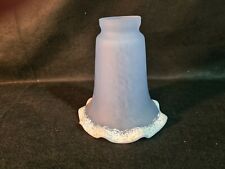 1 Belle tulipe en pate de verre signé "LAFLOR""Art-Déco "  parfait état, lampe