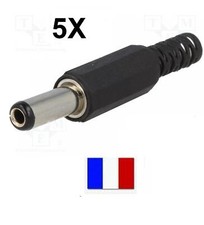 5 fiches connecteurs alimentation 5.5mm x 2.5mm Contact 14mm Prise à souder