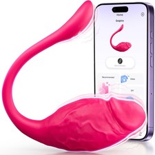 Gode Oeuf Vibrant Vibromasseurs Feminin à Distance avec APP Sex Toys Femme