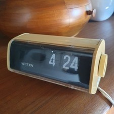 RARE VINTAGE HORLOGE No Reveil A LAMELLES ARTIN MODELE 3500 FONCTIONNE 1970