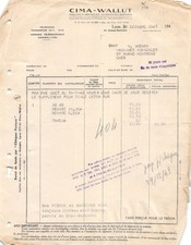 1943 MACHINES AGRICOLES CIMA WALLUT A LYON - M. GRENON A SAINT AMAND MONTRON