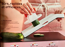 MANDO JUNIOR MANDOLINE TRANCHEUSE  + LIVRET RECETTES TUPPERWARE NEUF