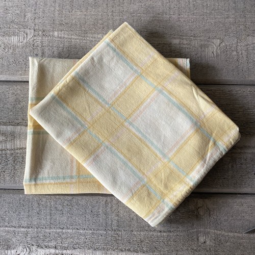 Ikea yellow plaid pillowcases - plaid,