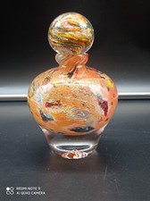 Magnifique Bouteille Flacon en Verre signé JEAN-CLAUDE NOVARO 1997 .