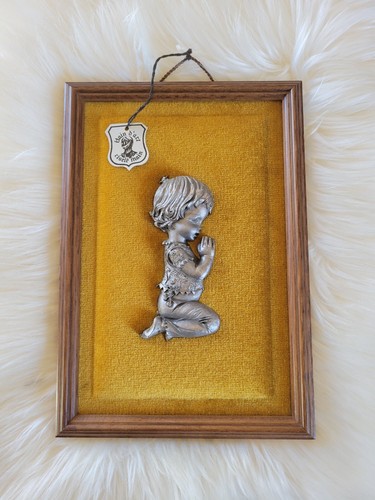 Tableau velours etain fille - etain,