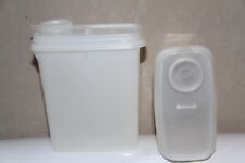 Tupperware 2 boîtes verseuse hermétique  blanc vintage 17 cm
