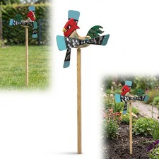 ÉOLIENNE en bois OISEAU