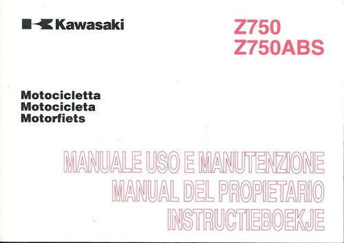 Manual kawasaki 750 - kawasaki, 750-abs