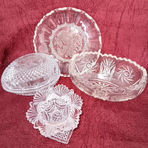Lot quatre coupelles verre - lot,