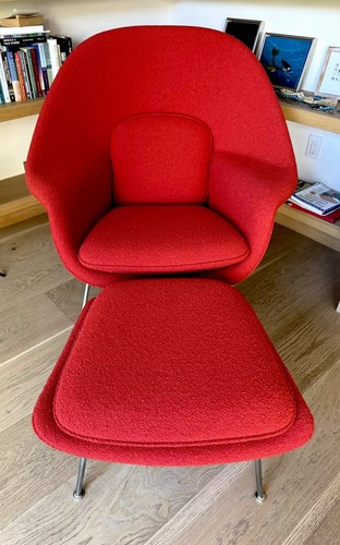Knoll womb chair - ottoman, by