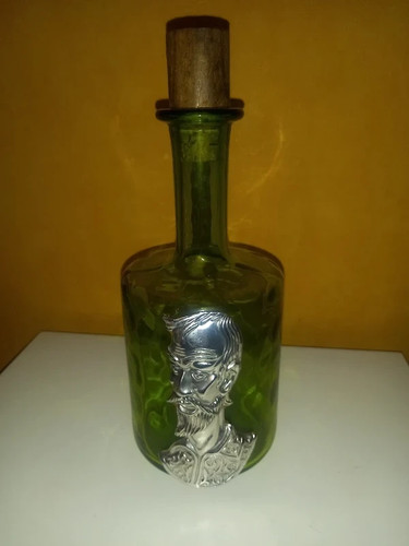 Bouteille vide verre vert - bouteille, en