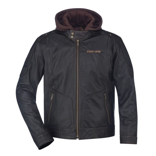 Veste moto homme - veste, brun