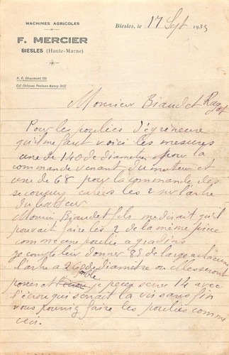 Ancienne lettre machines - lettre,