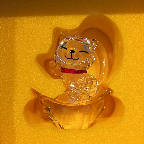 Swarovski lucky cat - lucky, crystal