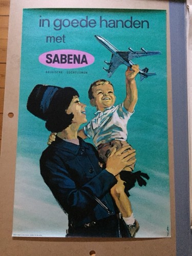 Affiche poster sabena - affiche,