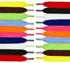 Lacets Chaussures de Sport Plats et Larges 120 x 0.8 cm - Couleur Au choix