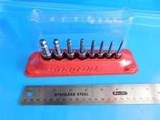 NEUF, OUTILS À ENFONCER 8 PC.  SAE STD. Jeu de douilles hexagonales "BOULE", PIÈCE #208EFTABY